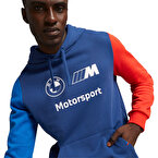 Puma Bmw Mms Essentials Fleece Kapüşonlu Sweatshirt Mavi