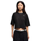 Puma Wardrobe Ess Oversized Kadın Kısa Kollu T-Shirt Siyah