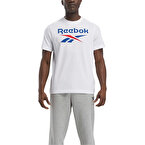 Reebok Identity Stacked Kısa Kollu T-Shirt Beyaz