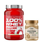 Scitec Whey Professional Whey Protein 920 Gr + Clean Powders Protein Spread Fındık Kreması Kombinasyonu