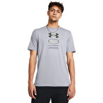 Under Armour Branded Gel Stack Kısa Kollu T-Shirt Gri