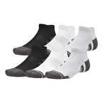 Under Armour Perf Tech 6'lı Paket Low Çorap Siyah Beyaz Gri
