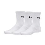 Under Armour Performance Cotton 3'lü Paket Crew Çorap Beyaz