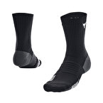 Under Armour Project Rock ArmourDry Playmaker Çorap Siyah Gri