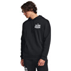 Under Armour Project Rock Rival Fleece Kapüşonlu Sweatshirt Siyah