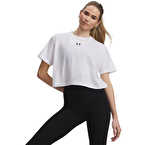 Under Armour Rival Boxy Solid Kadın Kısa Kollu T-Shirt Beyaz