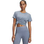 Under Armour Rival Cotton Wash Kadın Kısa Kollu T-Shirt Mavi