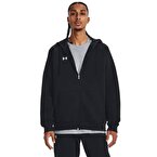 Under Armour Rival Fleece Fermuarlı Kapüşonlu Sweatshirt Siyah