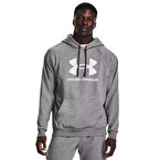 Under Armour Rival Fleece Logo Kapüşonlu Sweatshirt Gri