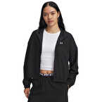 Under Armour Rival Woven Kadın Fermuarlı Sweatshirt Siyah