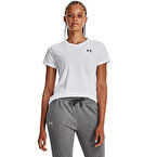Under Armour Sportstyle Left Chest Kadın Kısa Kollu T-Shirt Beyaz