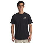 Under Armour Sportstyle Left Chest T-Shirt Siyah Bej