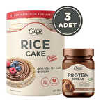 Clean Powders Protein Spread Çikolata + 3'lü Pirinç Patlağı Kombinasyonu