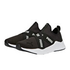 Puma Wired Run Slip-On Metallics Kadın Ayakkabı Siyah