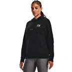 Under Armour Essential Fleece Kadın Kapüşonlu Sweatshirt Siyah