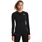 Under Armour HeatGear Compression Kadın Uzun Kollu T-Shirt Siyah