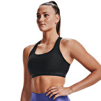 Under Armour Mid Çapraz Sırtlı Sporcu Sütyeni Siyah