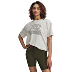 Under Armour Rival Campus Oversize Kadın T-Shirt Beyaz