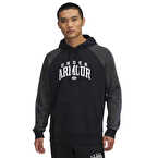 Under Armour Rival Fleece Colorblock Kapüşonlu Sweatshirt Siyah