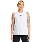 Under Armour Rival Muscle Kadın Tank Atlet Beyaz