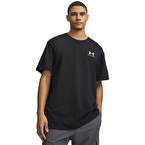 Under Armour UA Logo EMB Heavyweight Kısa Kollu T-Shirt Siyah
