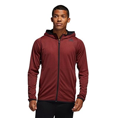 Adidas Freelift Hoodie Fermuarlı Kapüşonlu Sweatshirt Kırmızı