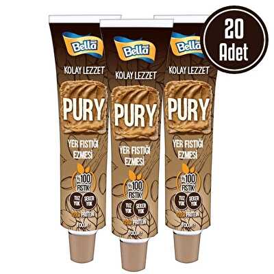 Bellanut Pury Yer Fıstığı Ezmesi 100 Gr 20 Tüp