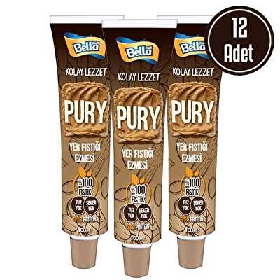 Bellanut Pury Yer Fıstığı Ezmesi 100 Gr 12 Tüp