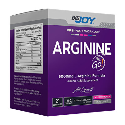 Big Joy Arginine Go! 21 Drink Packets