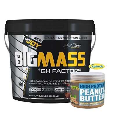 Big Joy Big Mass +GH Factors 3000 Gr +  Yer Fıstığı Ezmesi Hediyeli