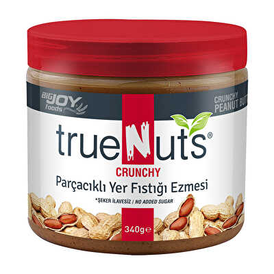 Big Joy Truenuts Crunchy Yer Fıstığı Ezmesi 340 Gr