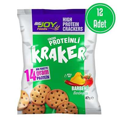 Big Joy Yüksek Proteinli Kraker 42 Gr 12 Adet