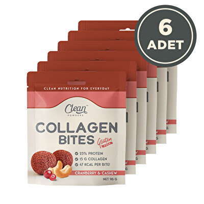 Clean Powders Collagen Bites 96 Gr 6 Adet