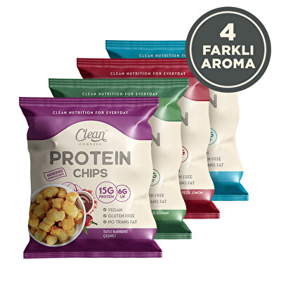 Clean Powders Protein Chips 50 Gr 4 Adet Mix Paket