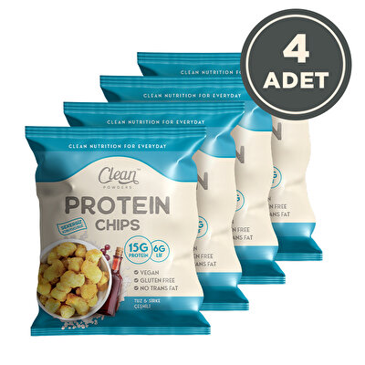 Clean Powders Protein Chips 50 Gr Tuz Sirke 4 Adet