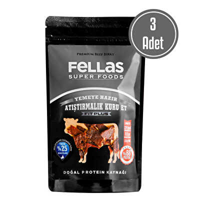 Fellas Beef Jerky Fit Plus 40 Gr 3'lu Paket