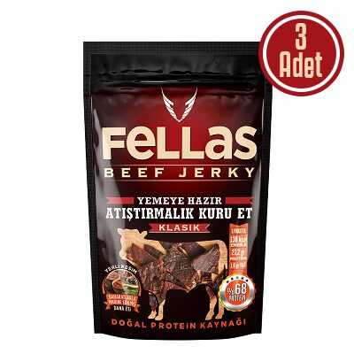 Fellas Beef Jerky Klasik 40 Gr 3'lu Paket
