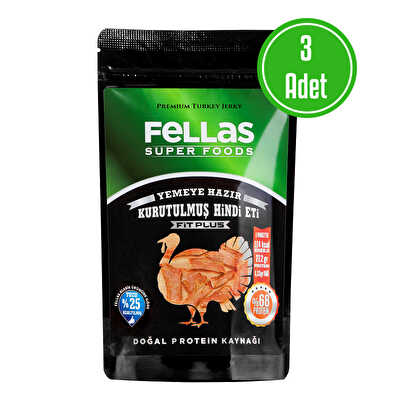 Fellas Turkey Jerky Fit Plus 40 Gr 3'lü Paket
