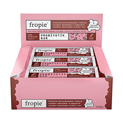 Fropie Yer Fıstığı Kakao Probiyotik Bar 35 Gr 12 Adet