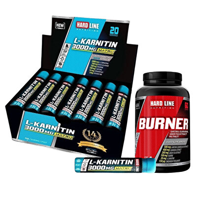 Hardline L-Karnitin Matrix 3000 Mg + Burner Kombinasyonu