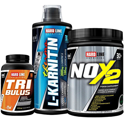 Hardline Nox 2 + L-Karnitin Thermo + Tribulus Kombinasyonu
