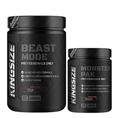 Kingsize Nutrition Beast Mode + Monster Pak Kombinasyonu