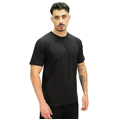 MuscleCloth Basic Kısa Kollu T-Shirt Siyah