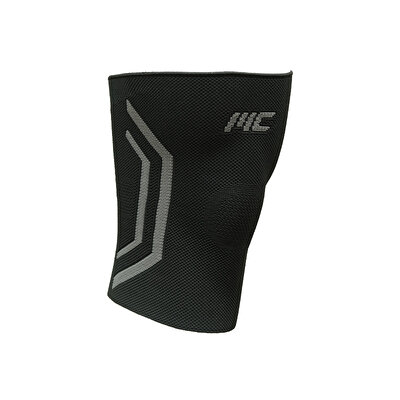 MuscleCloth Elastik Spor Dizlik Tekli Paket Siyah