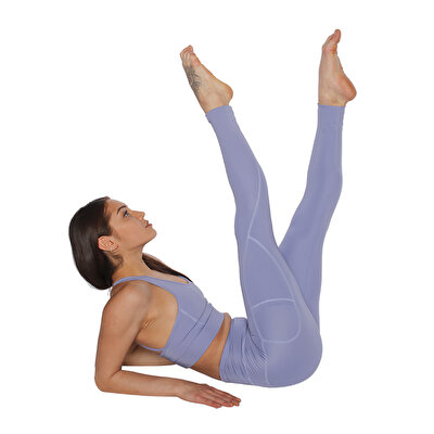 MuscleCloth Elise Cepli Spor Tayt Lila