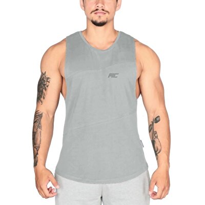 MuscleCloth Elite Kolsuz T-Shirt Gri