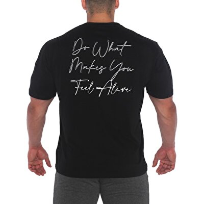 MuscleCloth Feel Alive Oversize T-Shirt Siyah