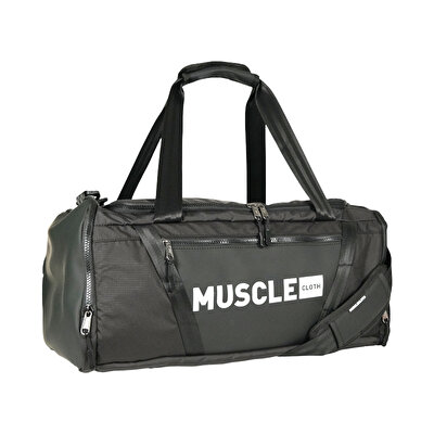 MuscleCloth Glory Silindir Çanta Siyah Beyaz