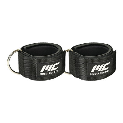 MuscleCloth Padded Ankle Cuff 2'li Paket Siyah