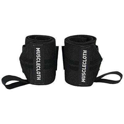 MuscleCloth Pro Wrist Wraps 2'li Paket Siyah